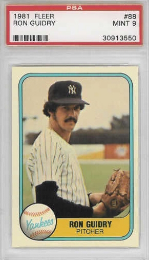 1985 Fleer Ron Guidry