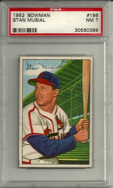 1963 Exhibit Stat Back Stan Musial PSA Mint 9 - Pop One, None, Lot #81074