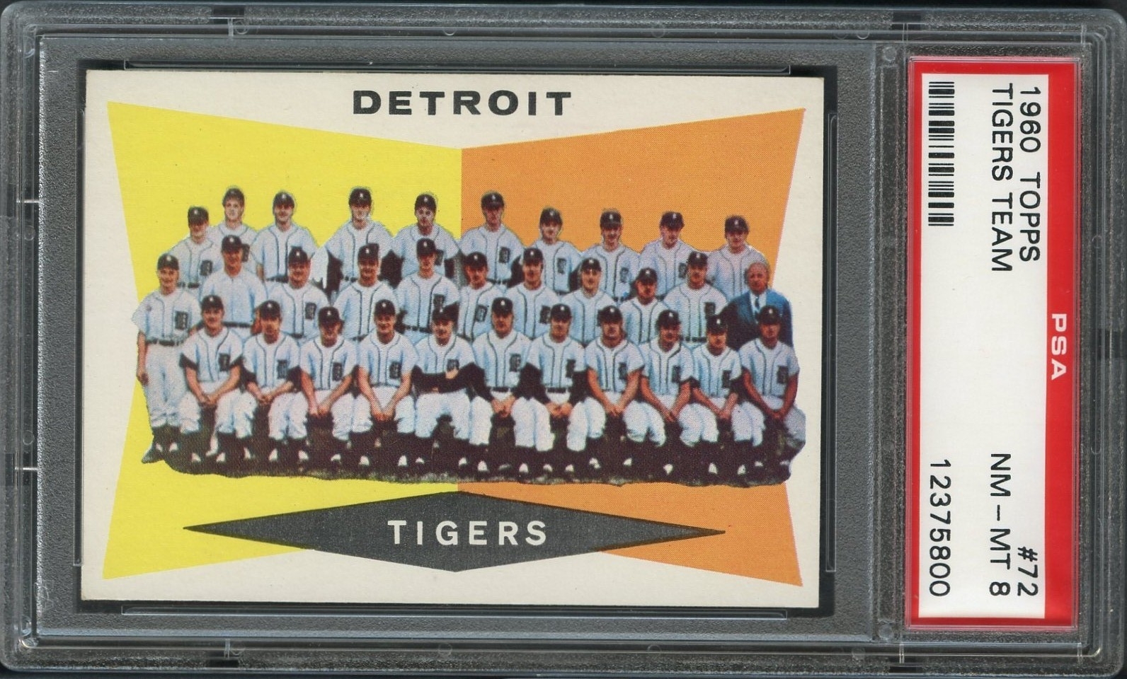 1957 Topps Detroit Tigers Team Set 3.5 - VG+