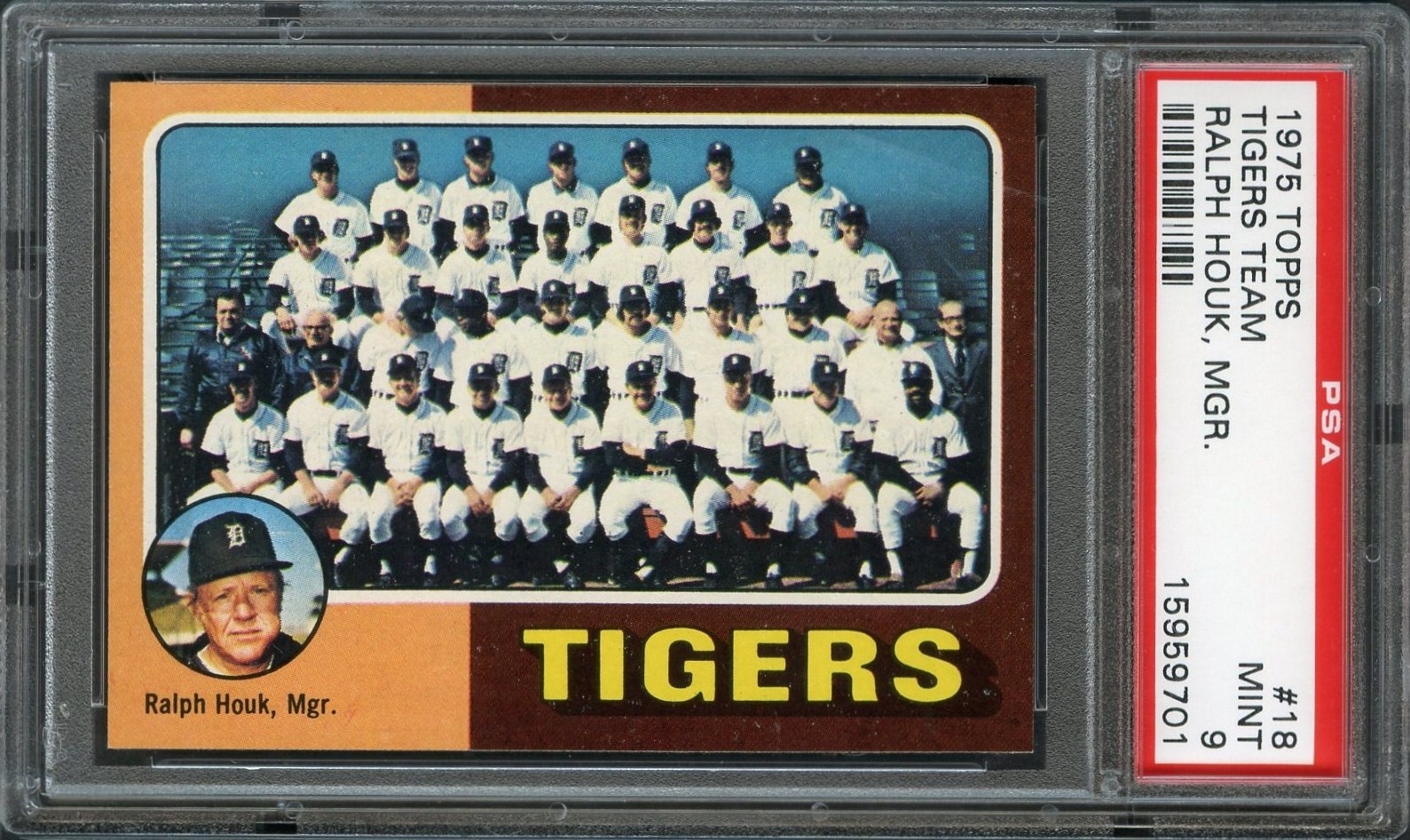  1980 Topps # 626 Tigers Team Checklist Sparky Anderson Detroit  Tigers (Baseball Card) NM Tigers : Collectibles & Fine Art