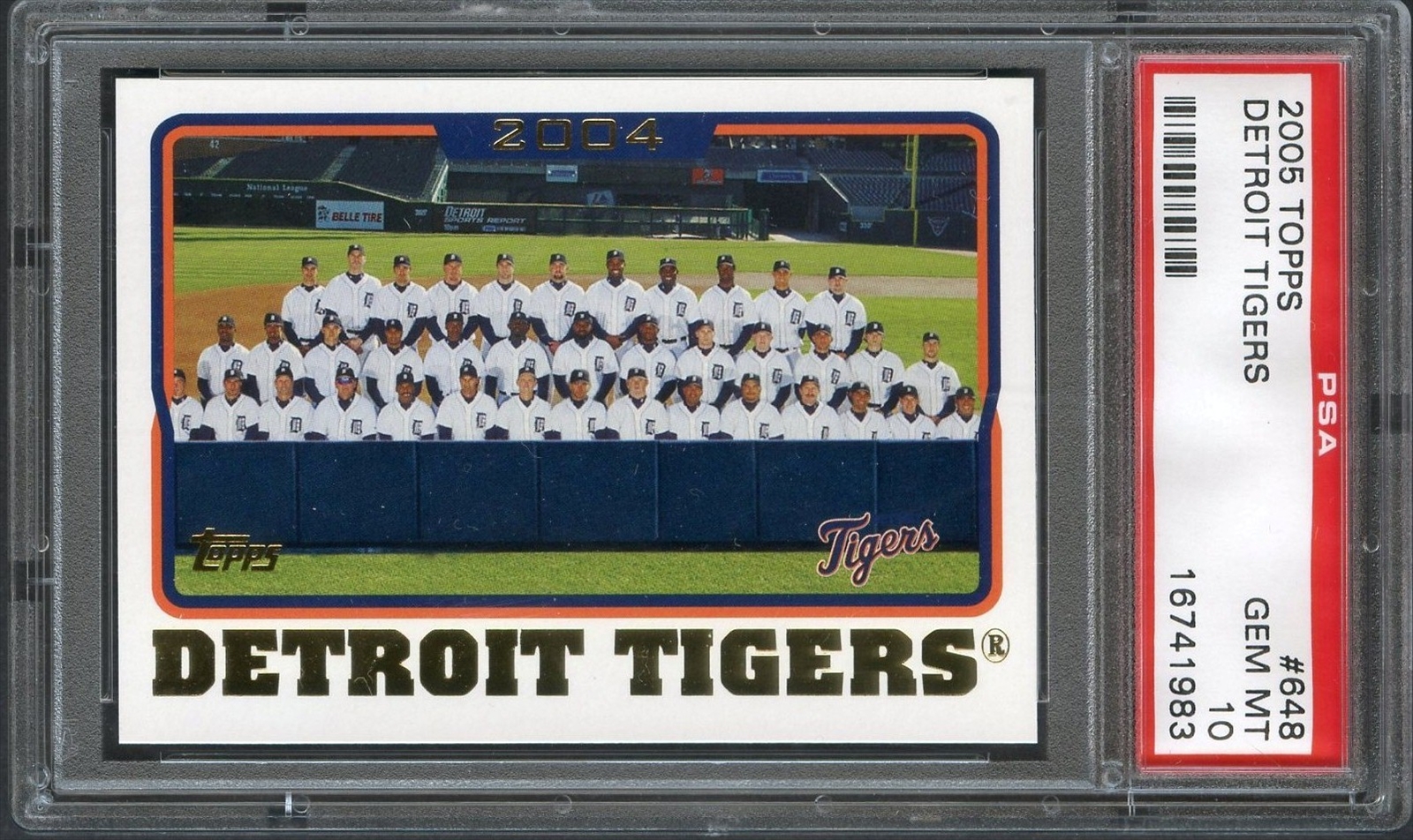  1980 Topps # 626 Tigers Team Checklist Sparky Anderson Detroit  Tigers (Baseball Card) NM Tigers : Collectibles & Fine Art