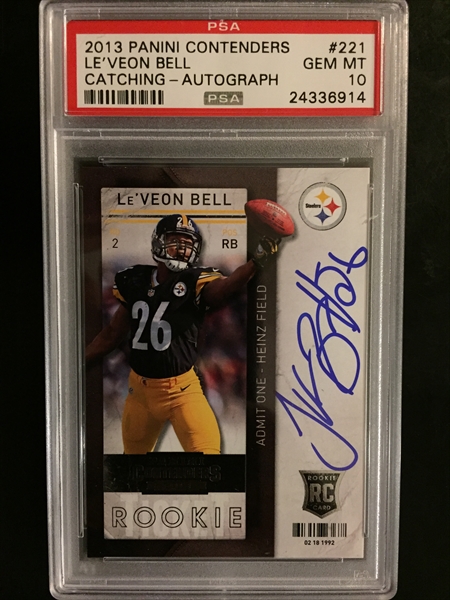 Autographed Le'Veon Bell NFL Trading Cards, Autographed Trading Cards, Le'Veon  Bell NFL Autographed Memorabilia