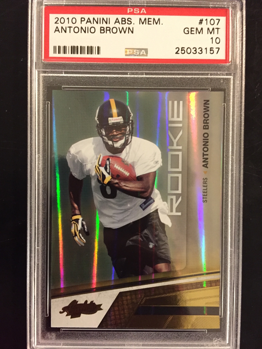 ANTONIO BROWN ROOKIE CARD 2010 Gridiron Gear $$ RC Football PITTSBURGH  STEELERS!