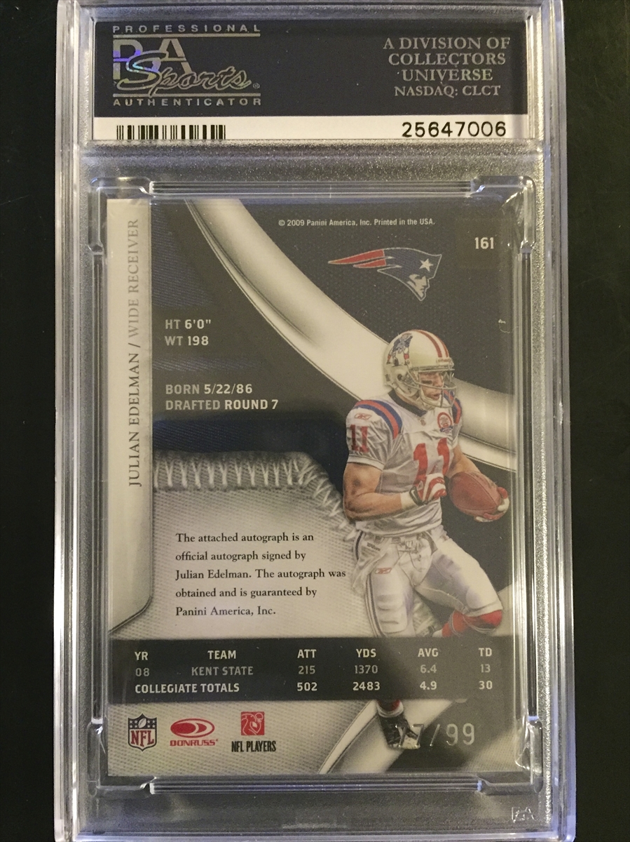 2021 Julian Edelman Donruss Elite ORANGE 35/49 #23 New England Patriot –  RbiCru7 Collectibles