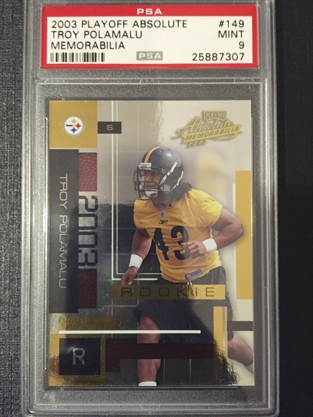 2003 Bowman's Best #90 Troy Polamalu Steelers RC Rookie BGS 9 MINT