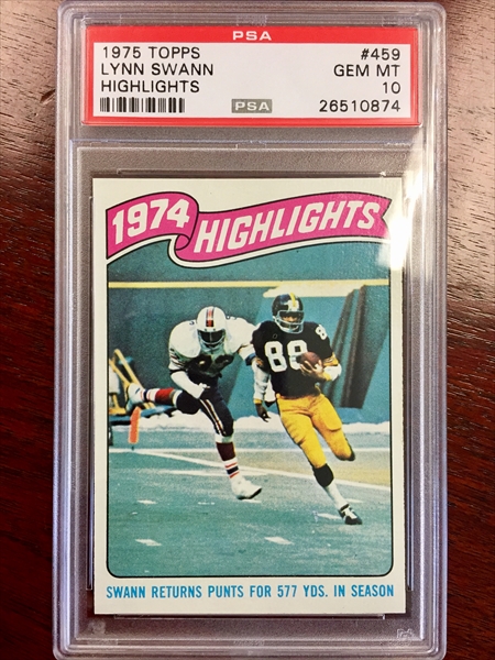 : 1975 Topps # 459 Highlights Lynn Swann Pittsburgh