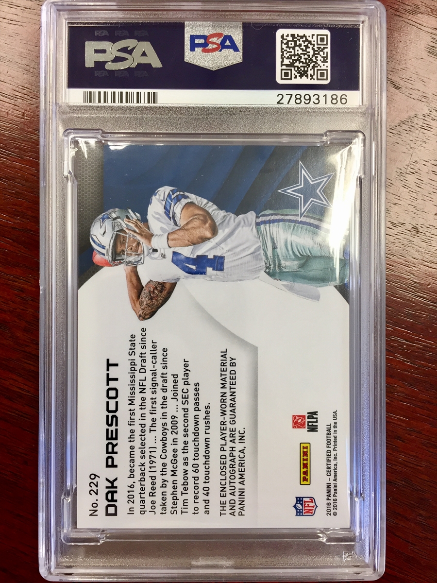 : 2016 Panini Black Friday #57 Dak Prescott RC #345/499