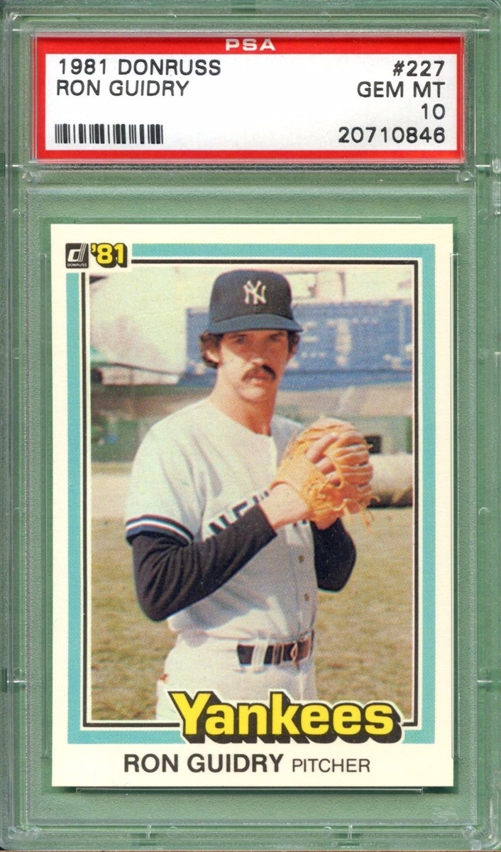 Ron Guidry Baseball Postcard Base Ball Post Card New York