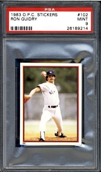 1983 Topps Ron Guidry