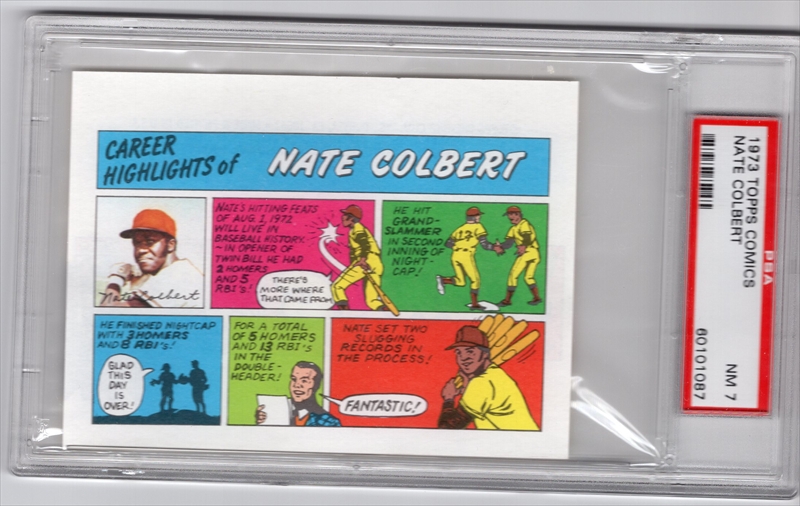 1971 Nate Colbert Kellogg's #72 Padres Baseball Card — RSA