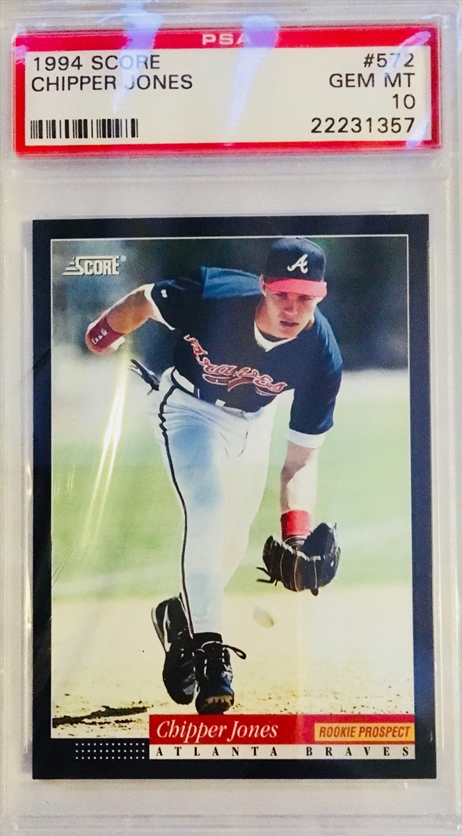 1994 PINNACLE CHIPPER JONES ROOKIE CARD BRAVES