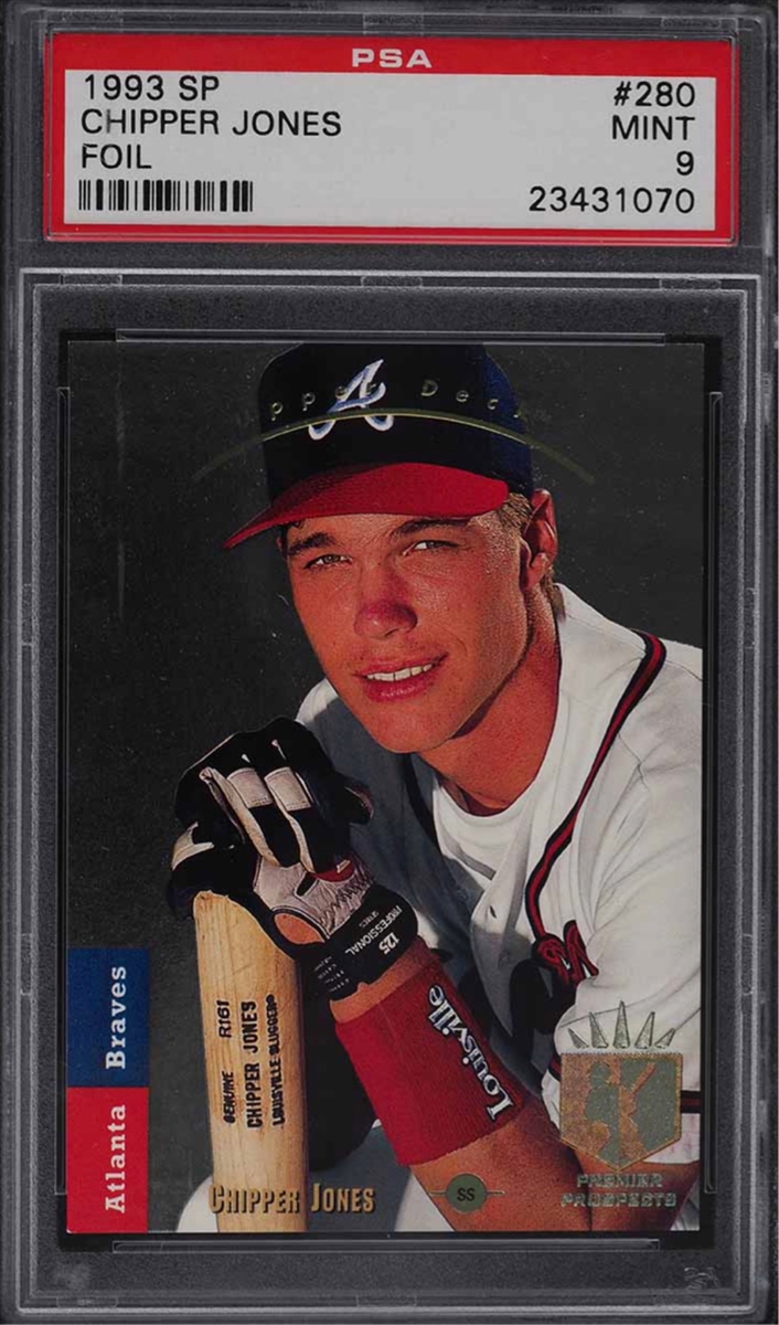 Chipper Jones Braves 2003 Playoff Piece of the Game Jersey Card