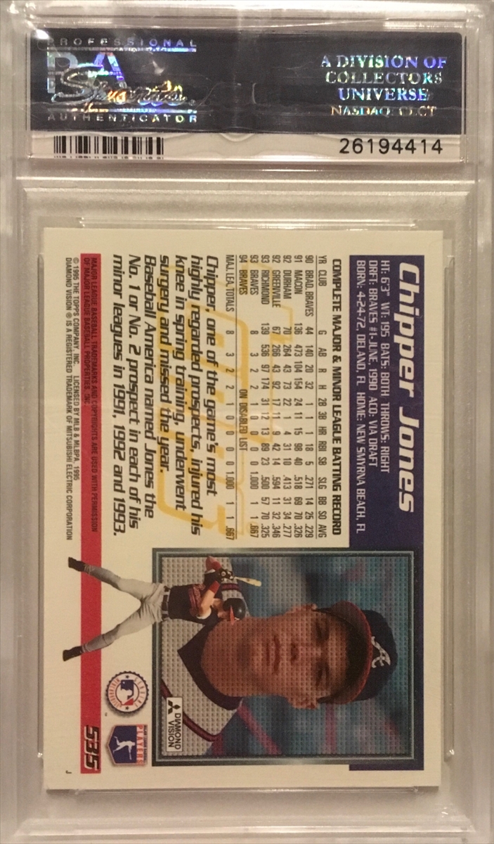 2000 MLB Showdown - [Base] - 1st Edition #037 - Chipper Jones