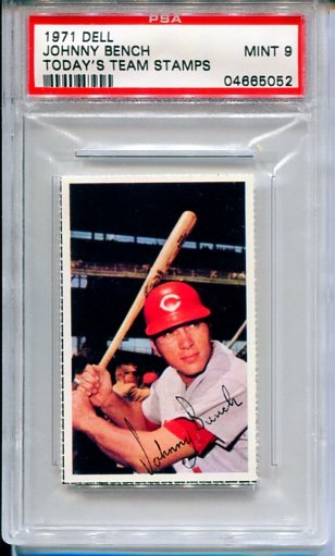 Autographed TOMMY HELMS Cincinnati Reds 1971 Topps Card - Main