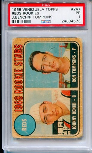 1983 O'Connell & Son Ink Baseball Greats Johnny Bench