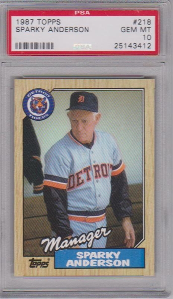 Baseball, Sparky Anderson (Manager) Master Topps Set All Time Set: John's Sparky  Anderson MMT