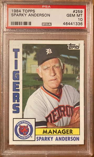 Sparky Anderson 1990 Topps Detroit Tigers Manager Card