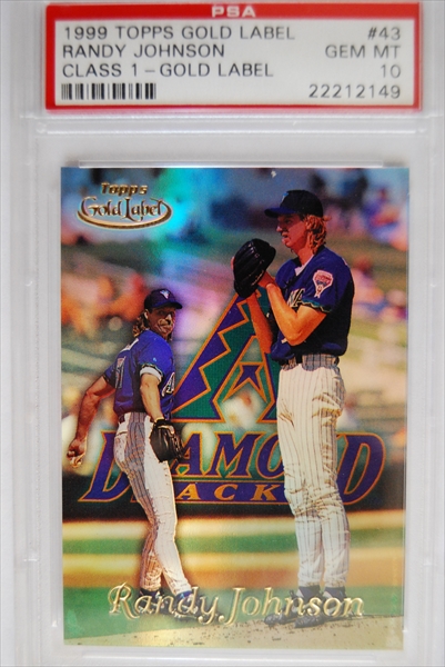 Randy Johnson 2003 Topps Gold Label Game Worn Jersey Card