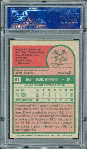 Baseball - Dave Winfield Master Topps Set: Snommis - Dave Winfield (Topps  Master) Set Image Gallery