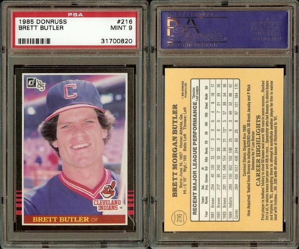  1984 Fleer Baseball Card #173 Brett Butler : Collectibles &  Fine Art