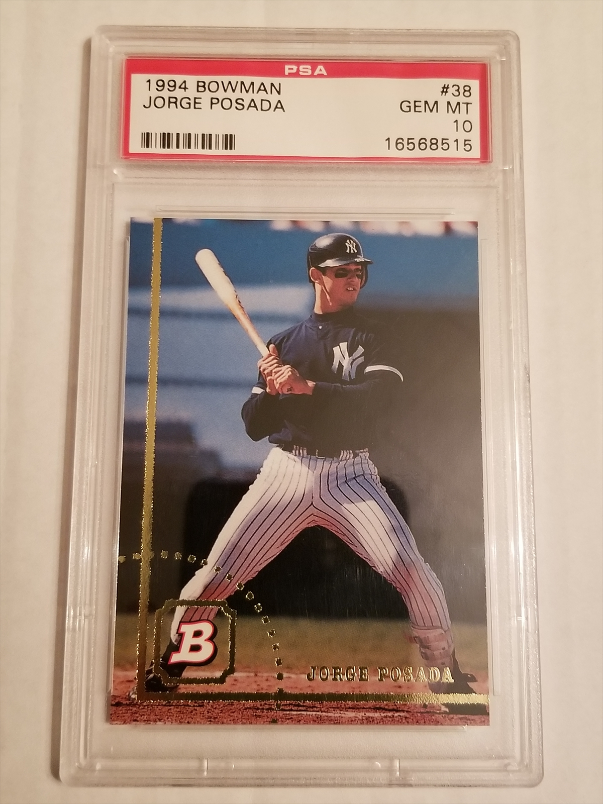 Jorge Posada 1996 Rookie Game Used Yankees Columbus Clippers Minor Lea —  Showpieces Sports