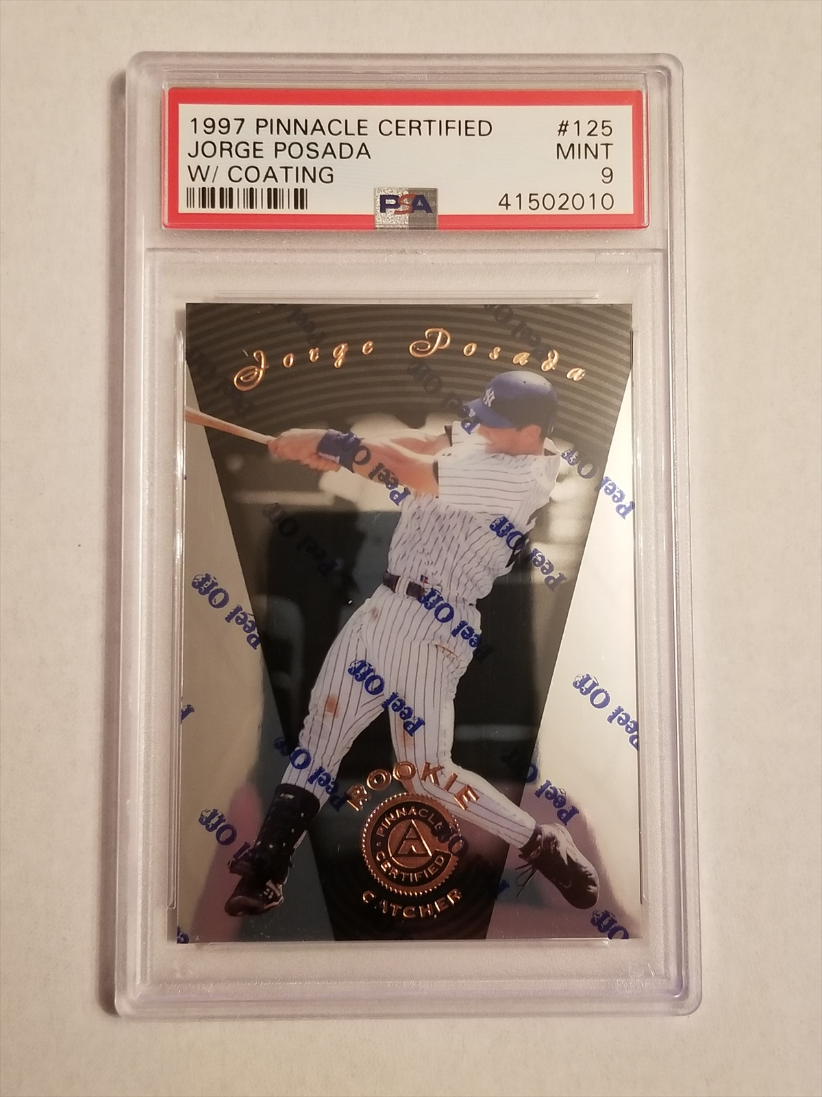 Jorge Posada 1996 Rookie Game Used Yankees Columbus Clippers Minor Lea —  Showpieces Sports