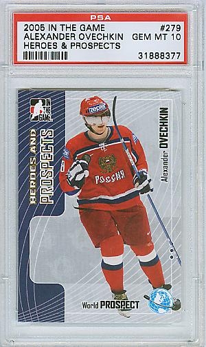 Alex Ovechkin 2005-06 ITG Heroes Prospects Capitals Game Used Jersey Gold  /10