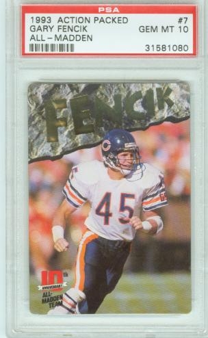 1993 Action Packed All-Madden Team MIKE SINGLETARY #17 Chicago Bears