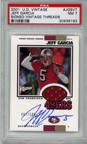 Jeff Garcia Signed Jersey (PSA)