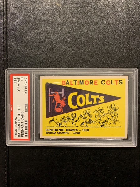 Football, 1959 Topps Baltimore Colts All Time Set: Paul's 59 Topps Colts