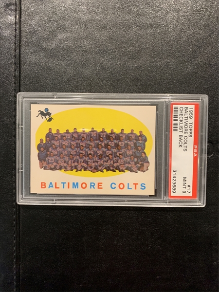 Football, 1959 Topps Baltimore Colts All Time Set: Paul's 59 Topps Colts