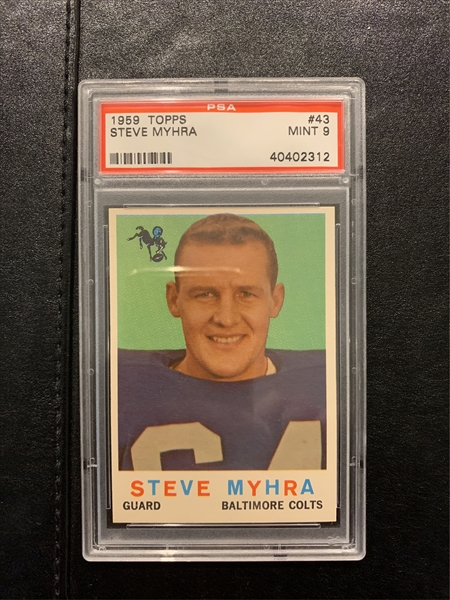 Football, 1959 Topps Baltimore Colts All Time Set: Paul's 59 Topps Colts