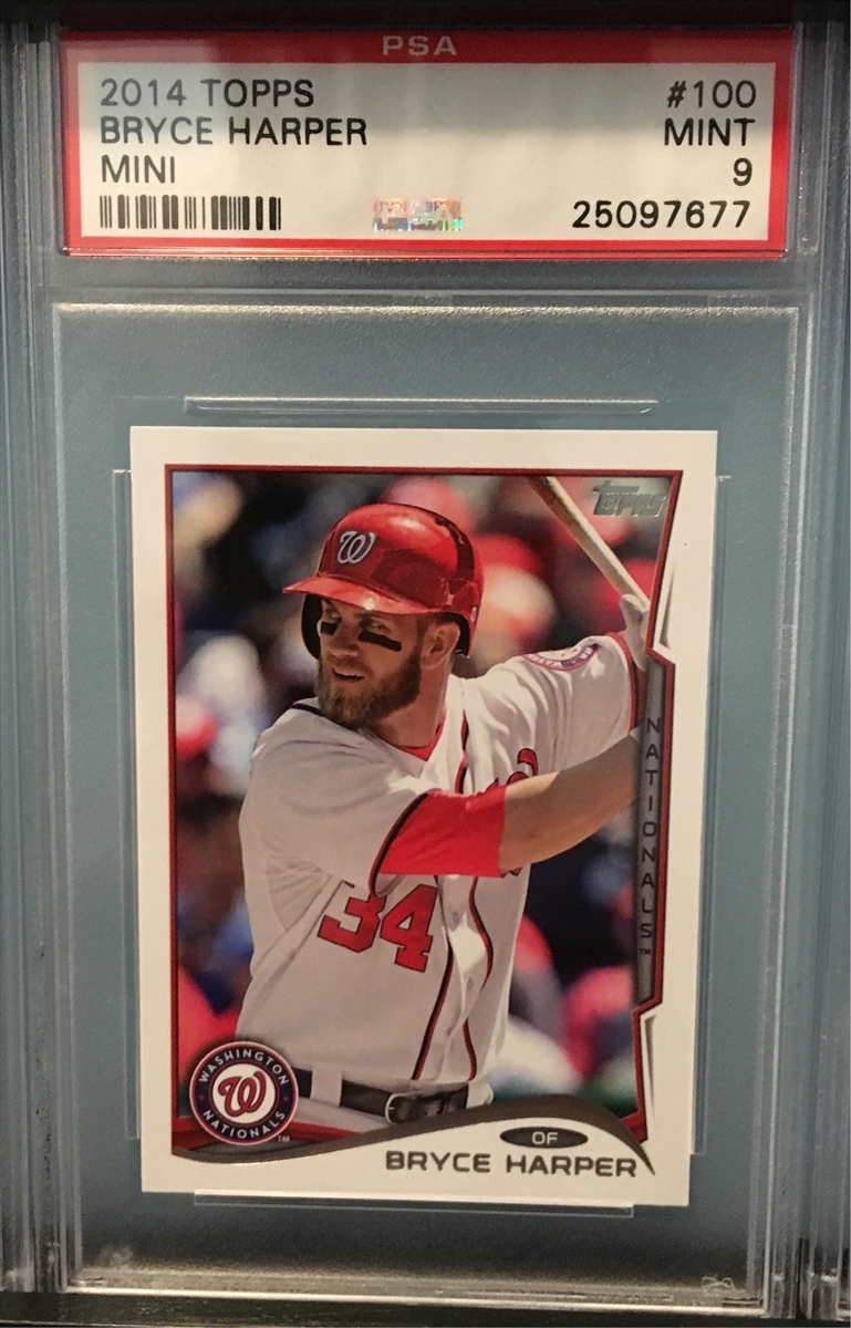 Bryce Harper 2014 Topps Wall Art 11x14 Youngest To Hit 2 Op. Day