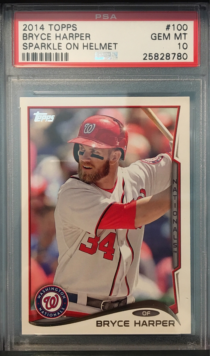 Bryce Harper 2014 Topps Wall Art 11x14 Youngest To Hit 2 Op. Day