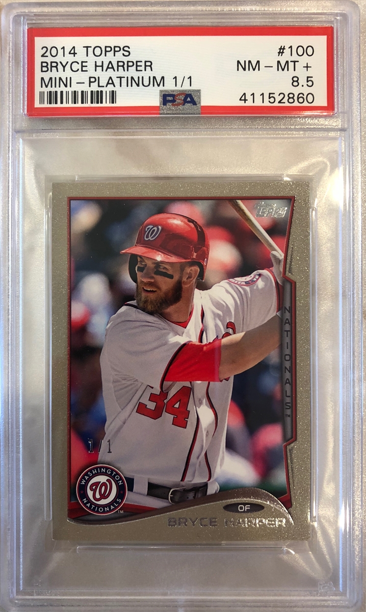 Bryce Harper 2014 Topps Wall Art 11x14 Youngest To Hit 2 Op. Day