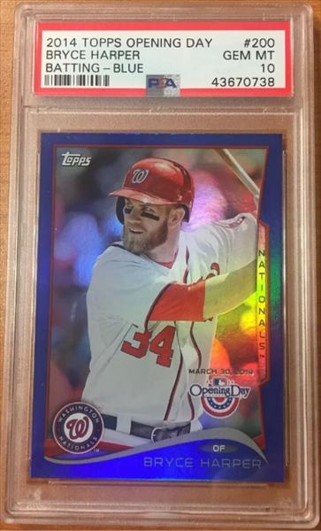 PSA Set Registry Showcase: 2014 Topps Bryce Harper Rainbow (Base, Mini,  Chrome, Opening Day)