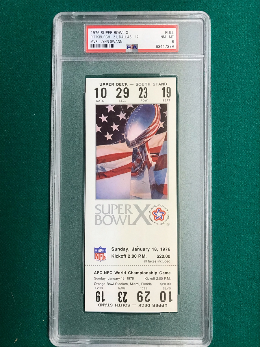 1989 Super Bowl XXIII Ticket Stub PSA 6 - Tickets From The Past