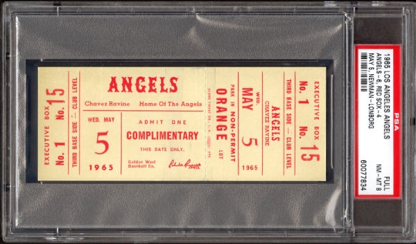 Tickets - Los Angeles Angels Games (1961-Present): CreeperKat's