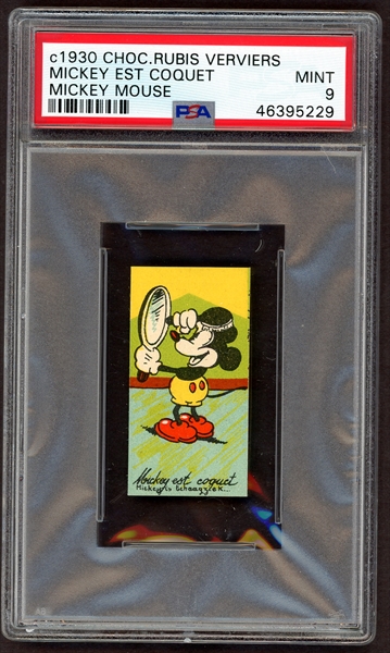 Non-Sports, 1930 Chocolaterie Rubis Mickey Mouse Cards All Time