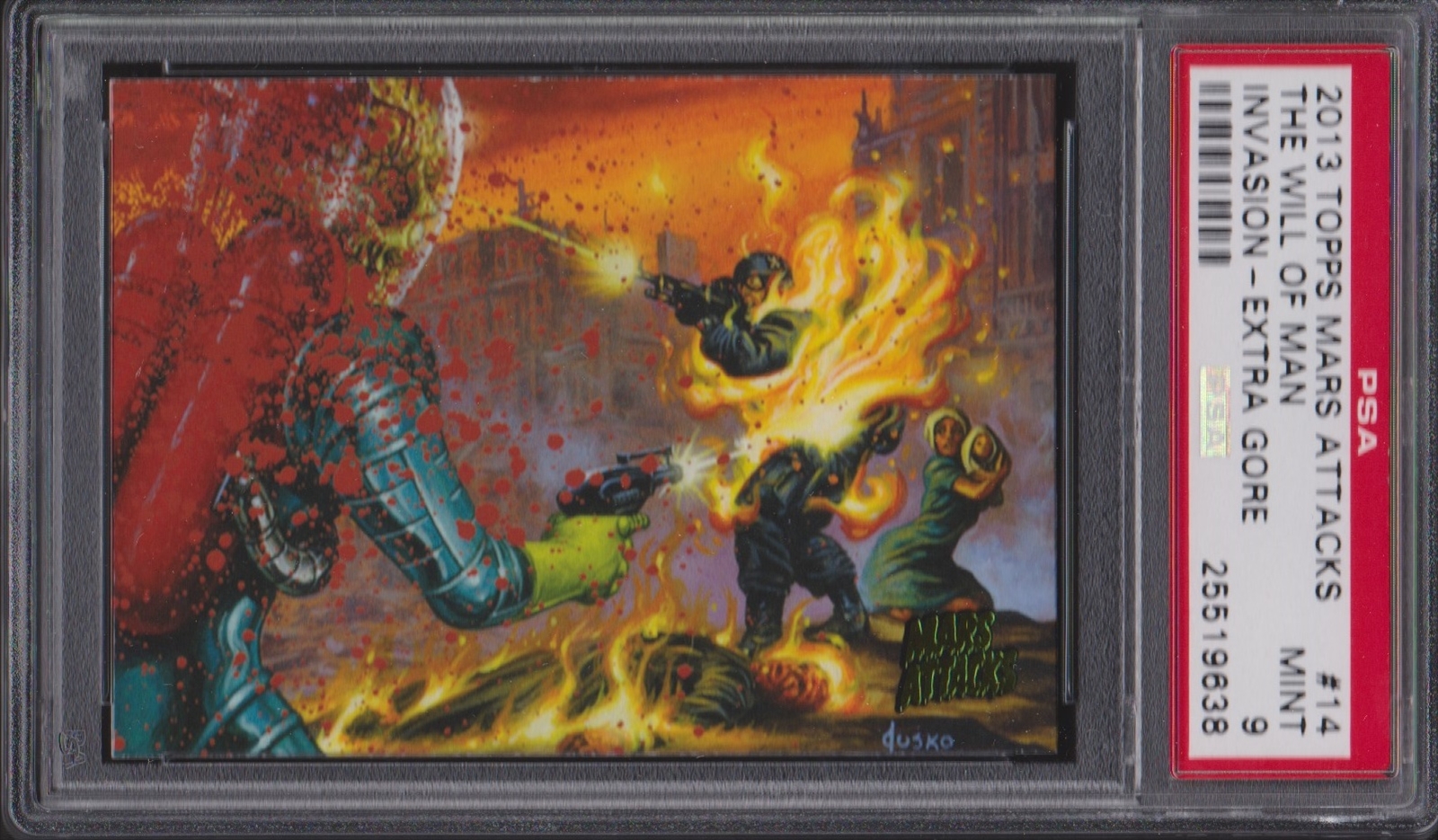 TOPPS MARS ATTACKS INVASION 2013**EXTRA GORE SINGLE NO.28 CRISIS ON CAMPUS 