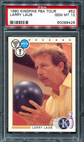 Signed Trading Card Parker Bohn III PBA Bowling Legend Kingpins 1990 Autographed 