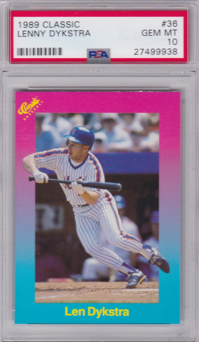 1991 Topps #345 Lenny Dykstra VG Philadelphia Phillies - Under the