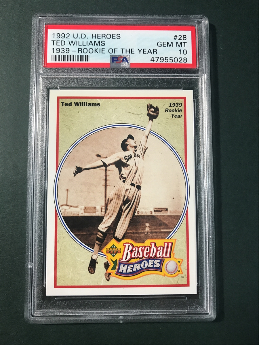 1992 Upper Deck Ted Williams Heroes Autographs #36 Ted Williams Signed Card  – BGS Authentic/Beckett 10 on Goldin Auctions