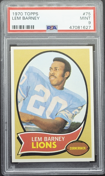 Lem Barney, Topps Football Card! Authentic Vintage 1972! Lem Barney,  Detroit Lions, Corner Back, Fooball Hall Of Fame! Topps Card #42!