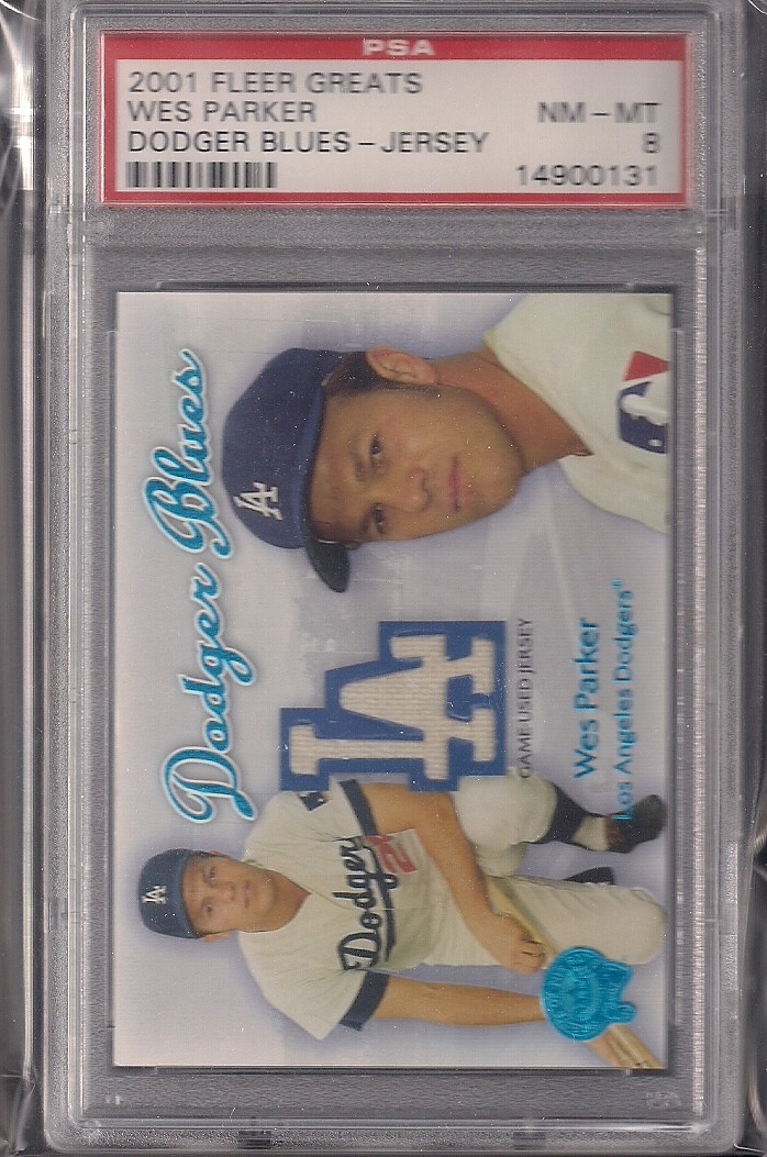 2001 Fleer Greats of the Game Dodger Blues Jersey Pee Wee Reese