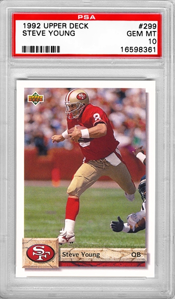 1994 Upper Deck SP Steve Young #197 Pro Bowl Die-Cut & Base Versions - 2  Cards