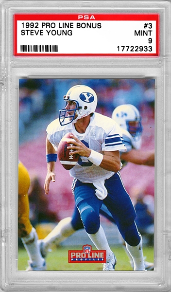 : 1996 Pro Line Football Card #2 Steve Young : Collectibles &  Fine Art