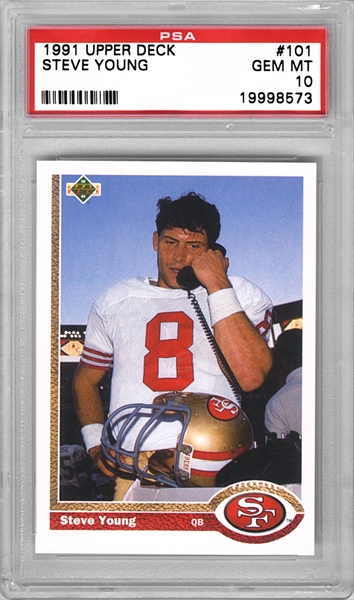 1994 Upper Deck SP Steve Young #197 Pro Bowl Die-Cut & Base Versions - 2  Cards