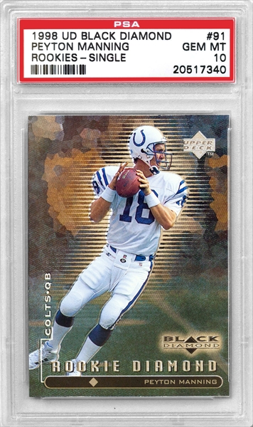 PEYTON MANNING INDIANAPOLIS COLTS 2000 UPPER DECK DIAMOND SKILLS