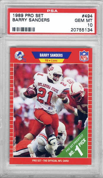 1994 Select Barry Sanders #11 Detroit Lions